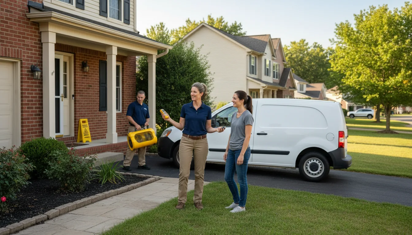 Residential water damage restoration in Hillrose, CO